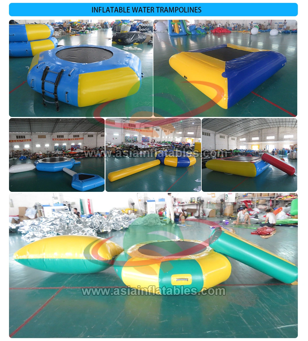 Inflatable Water Bouncer, Square Inflatable Water Sport Trampoline for Sale