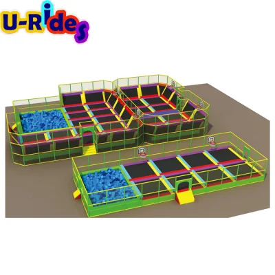 Air Hop Sky Jump Zone Sports Equipment Trampoline park for Indoor Playground