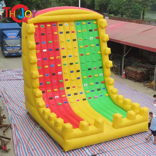 5X5X5m Outdoor Kids Inflatable Rock Climbing Wall