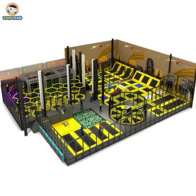 Customized Durable Commercial Trampoline Park, Cheap Large Indoor Trampoline Park