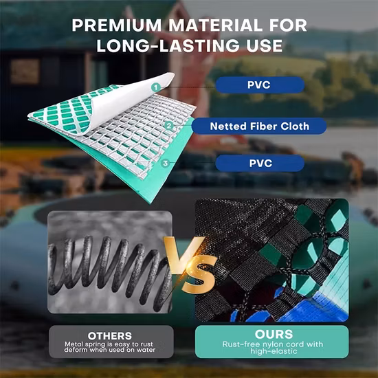 Inflatable Water Bouncer, Square Inflatable Water Sport Trampoline for Sale