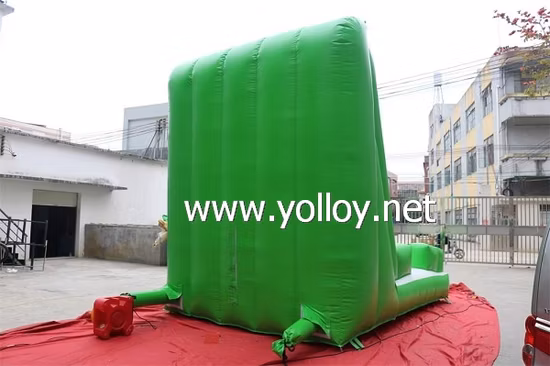 Interesting Green Inflatable Climbing Wall for Summer Holidays